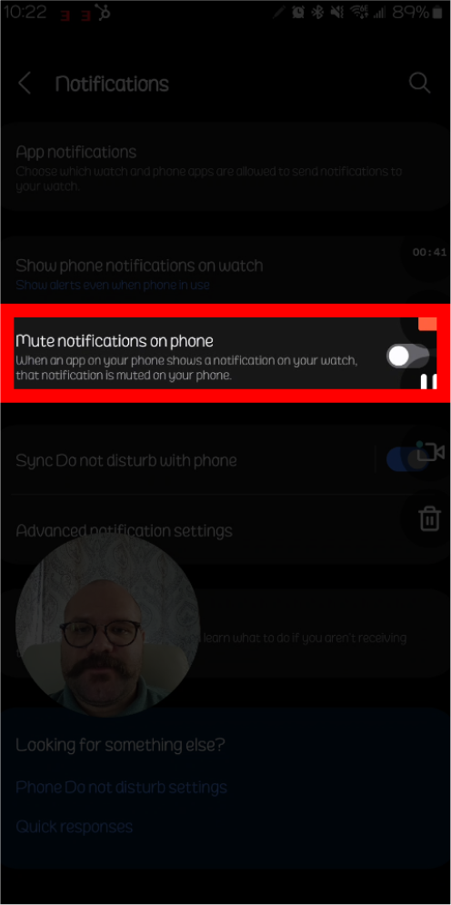 Android Smart Watch Notifications